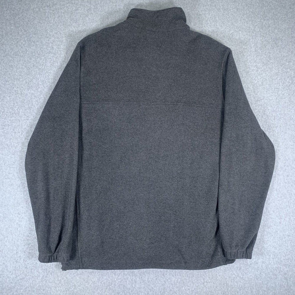 Columbia Fleece Jacket Mens LT Gray Full Zip Steens Mountain Outdoor Layer - Picture 4 of 16